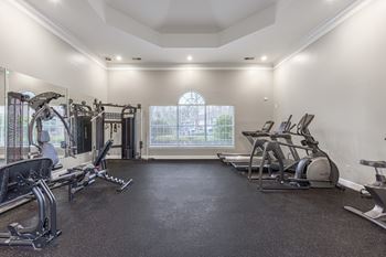 Fitness center w/ strength and cardio equipment